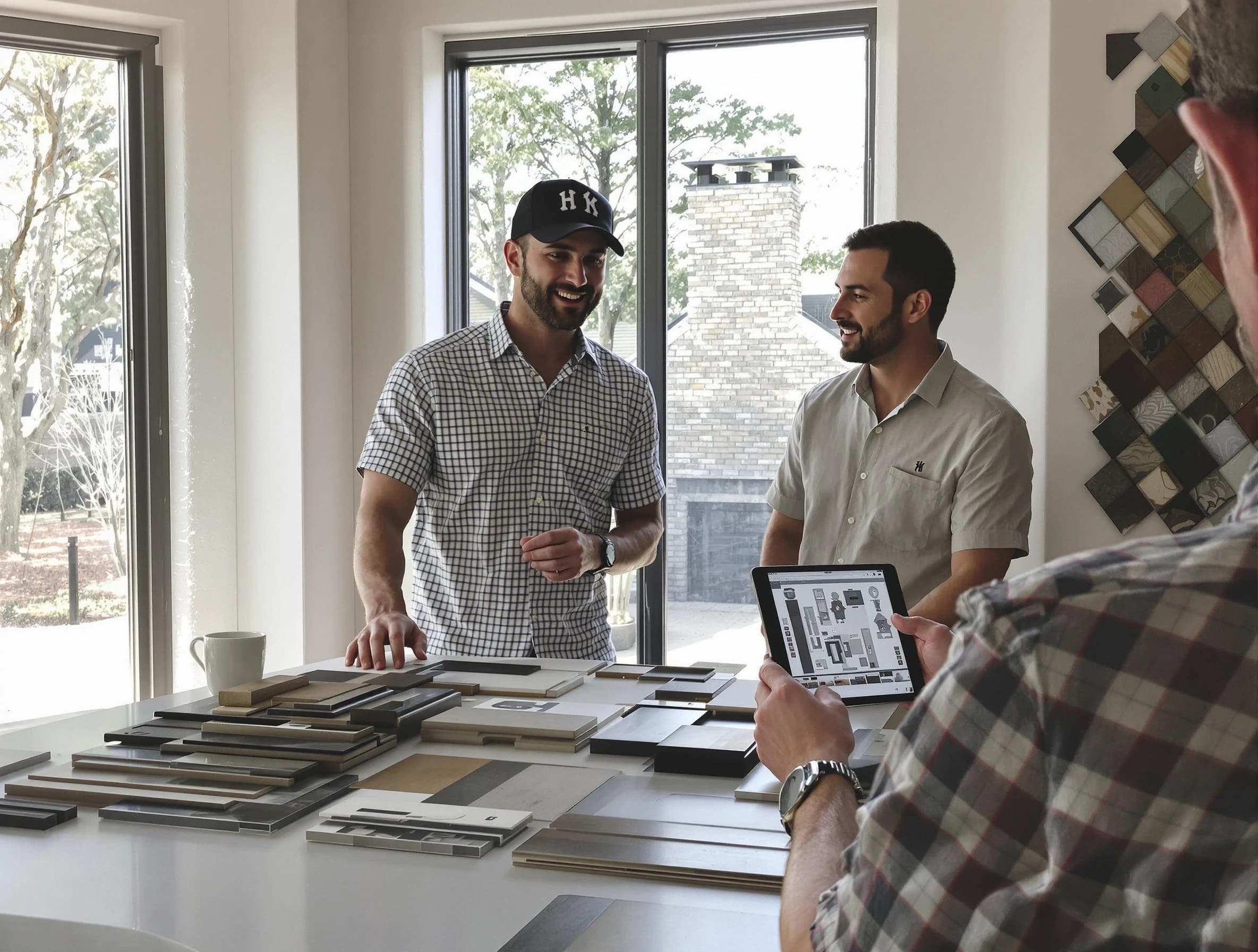 Choctaw Chimney Sweep remodeling a chimney and fireplace in Choctaw, OK