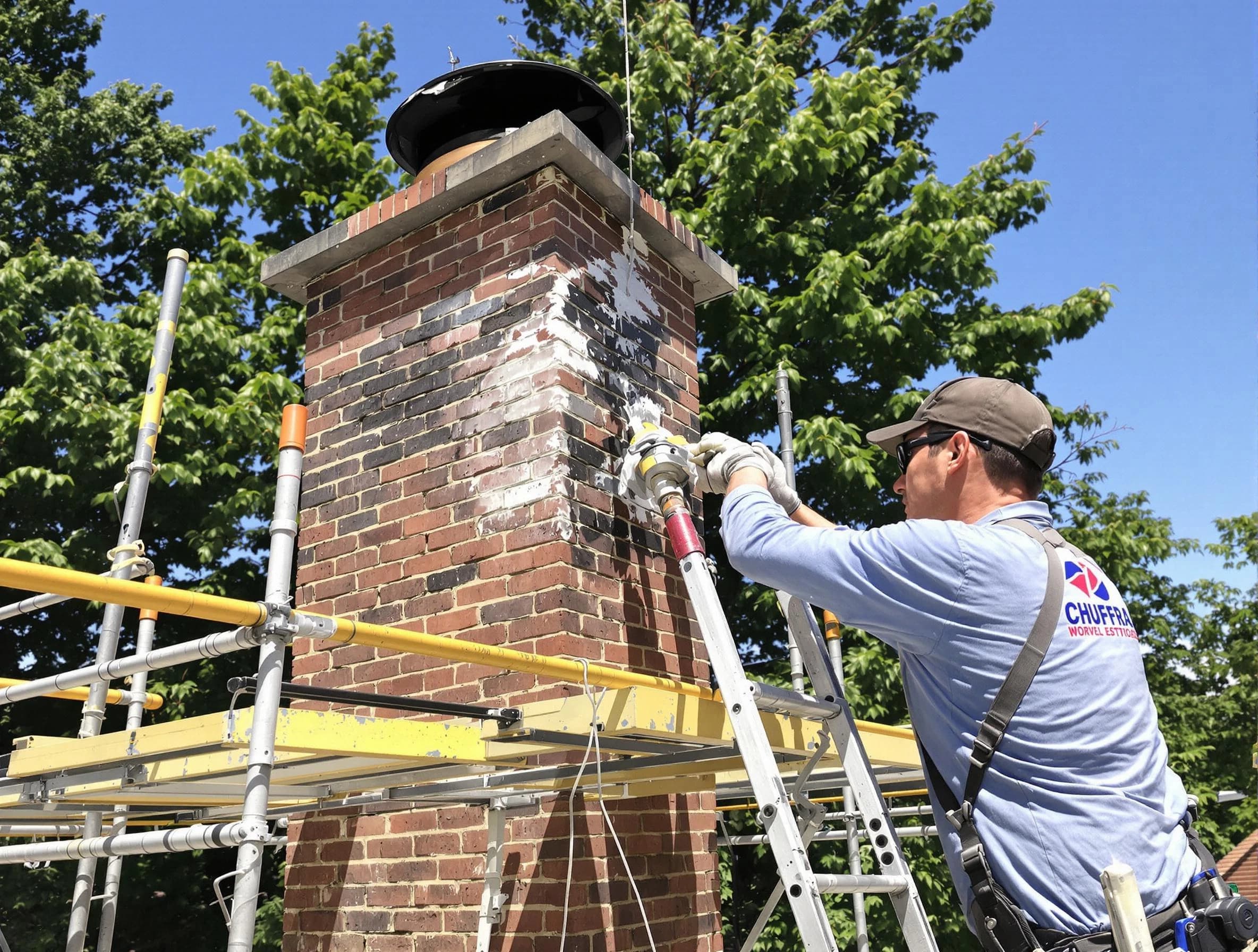 Structural chimney repair by Choctaw Chimney Sweep in Choctaw, OK