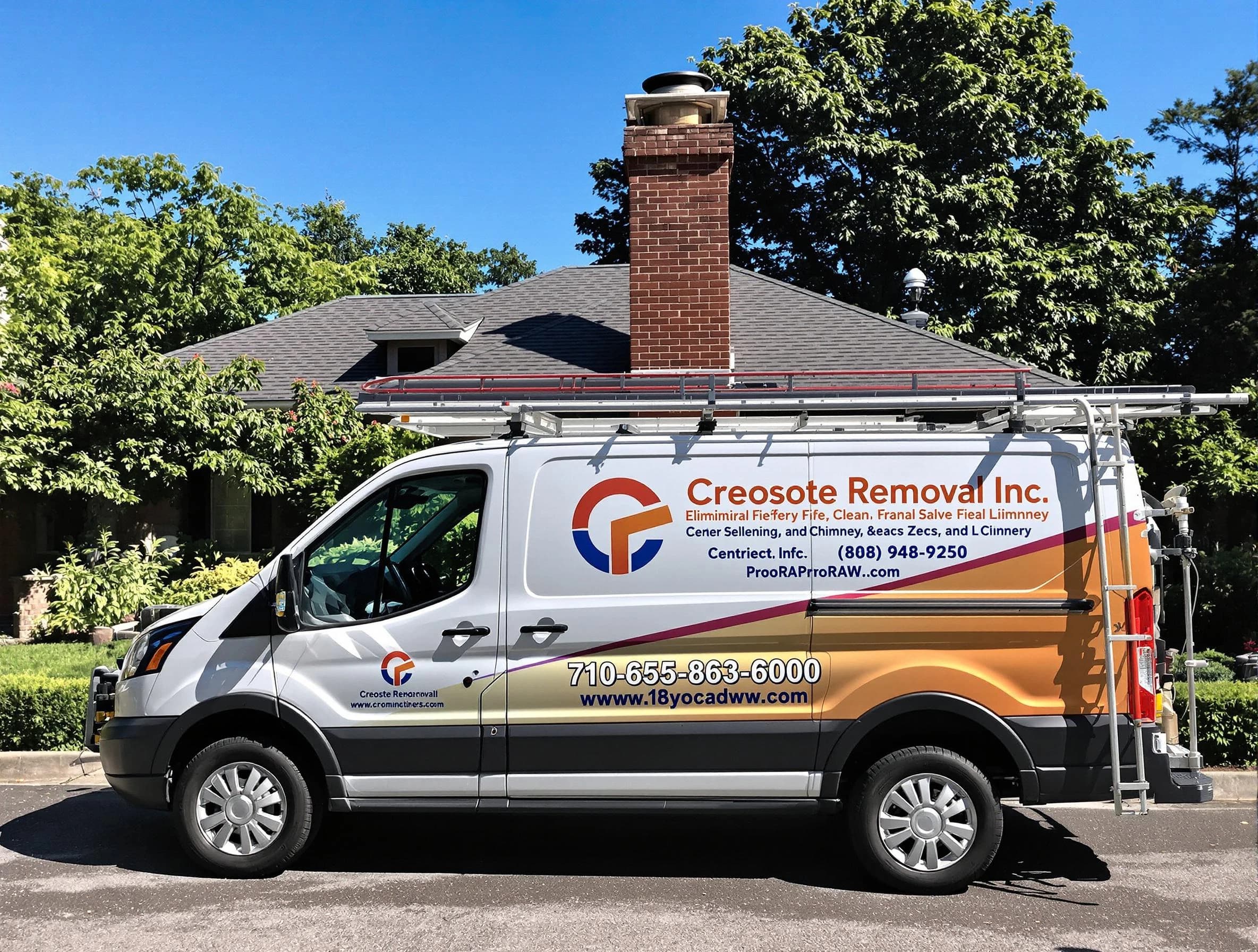 Choctaw Chimney Sweep technician removing creosote safely in Choctaw, OK