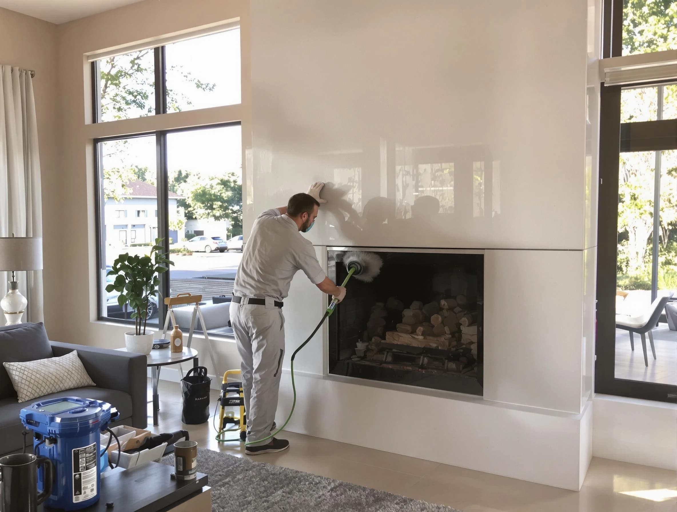 Choctaw Chimney Sweep performing thorough soot removal in Choctaw, OK