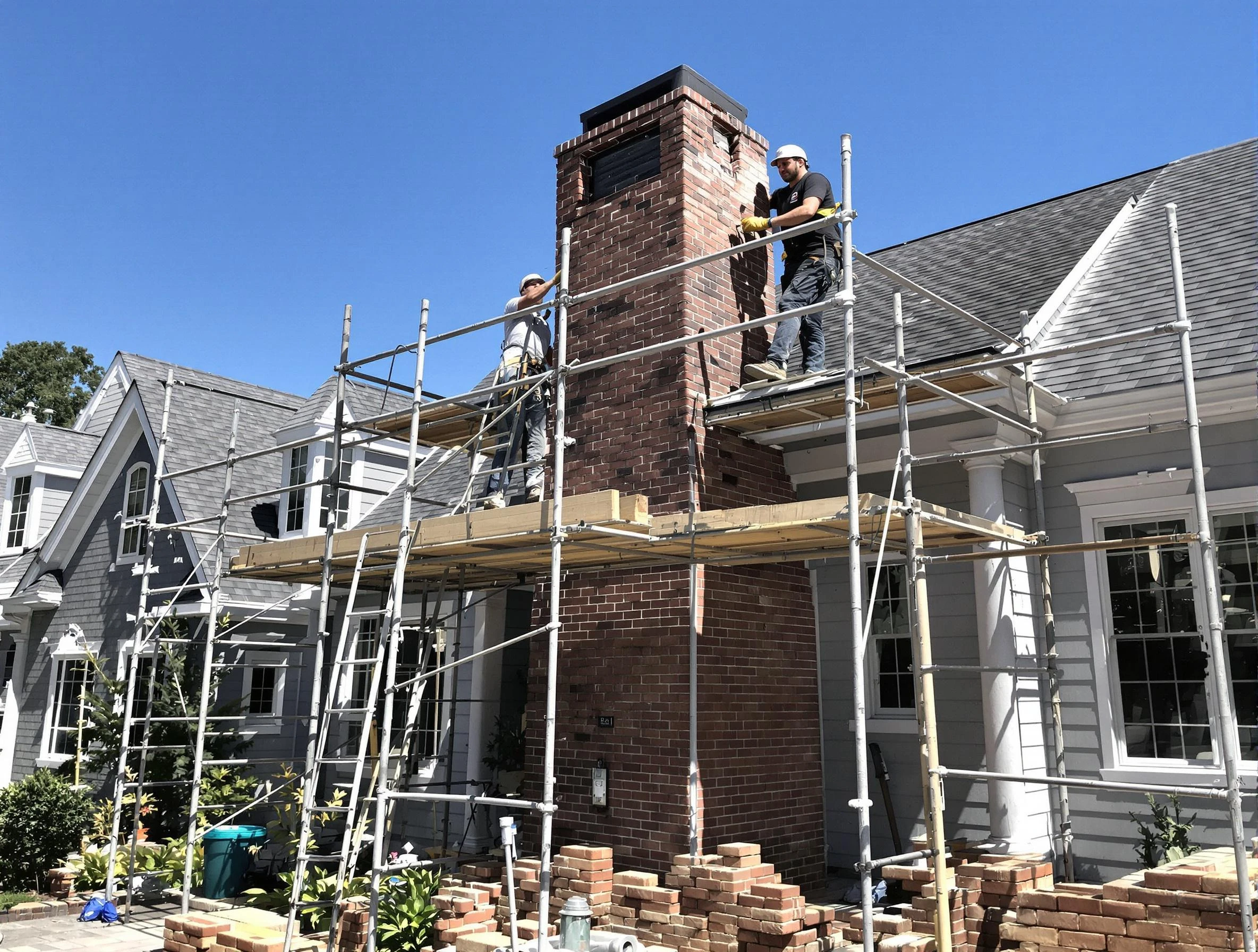 Chimney Rebuilding in Harrah, OK