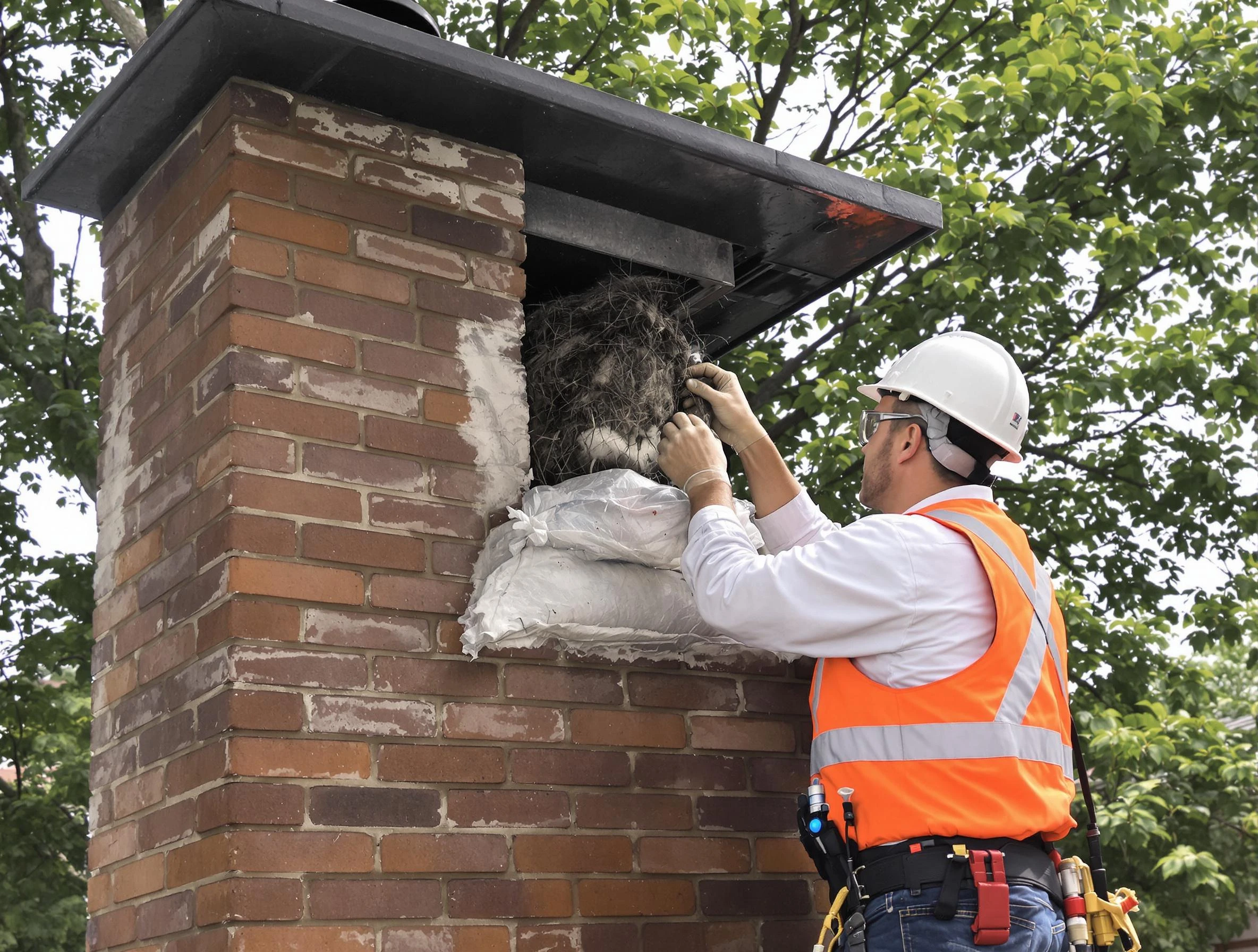 Humane removal of debris and animals by Choctaw Chimney Sweep in Choctaw, OK