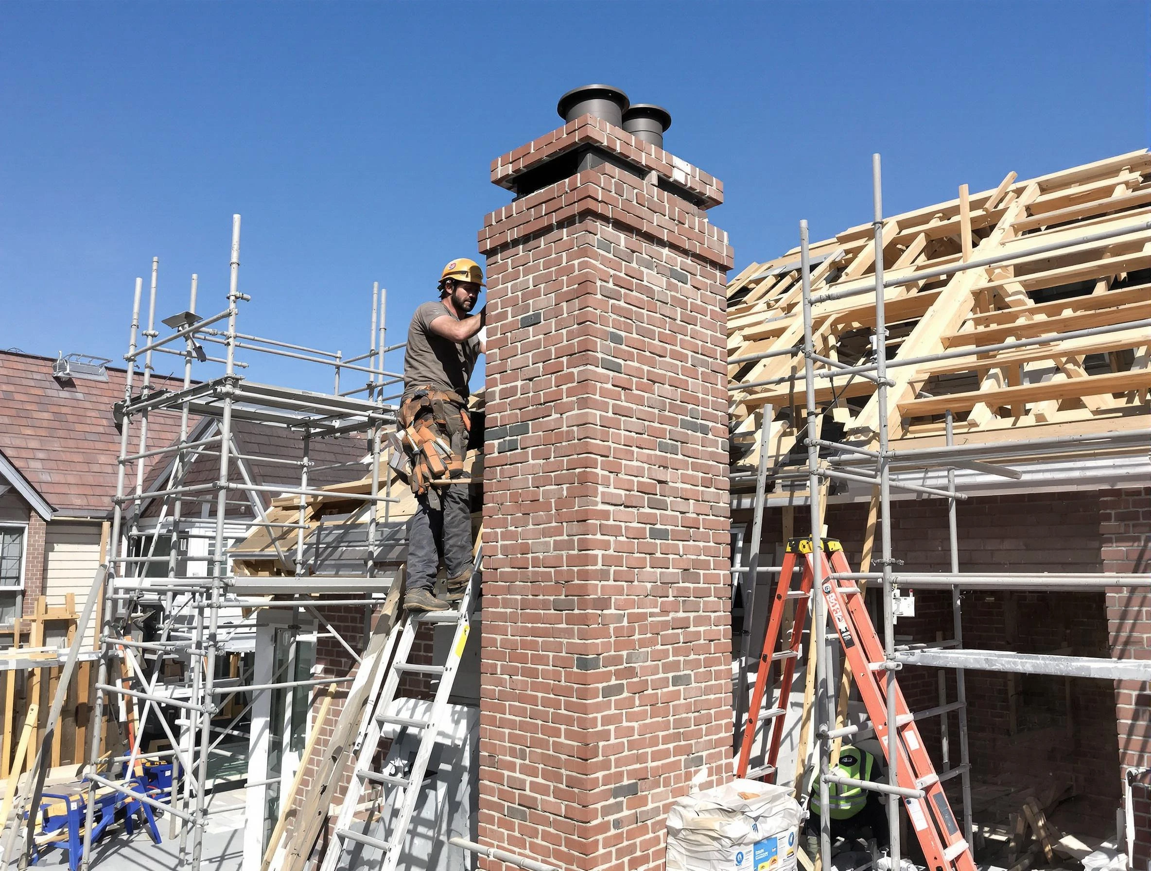 New chimney installation completed by Choctaw Chimney Sweep in Choctaw, OK