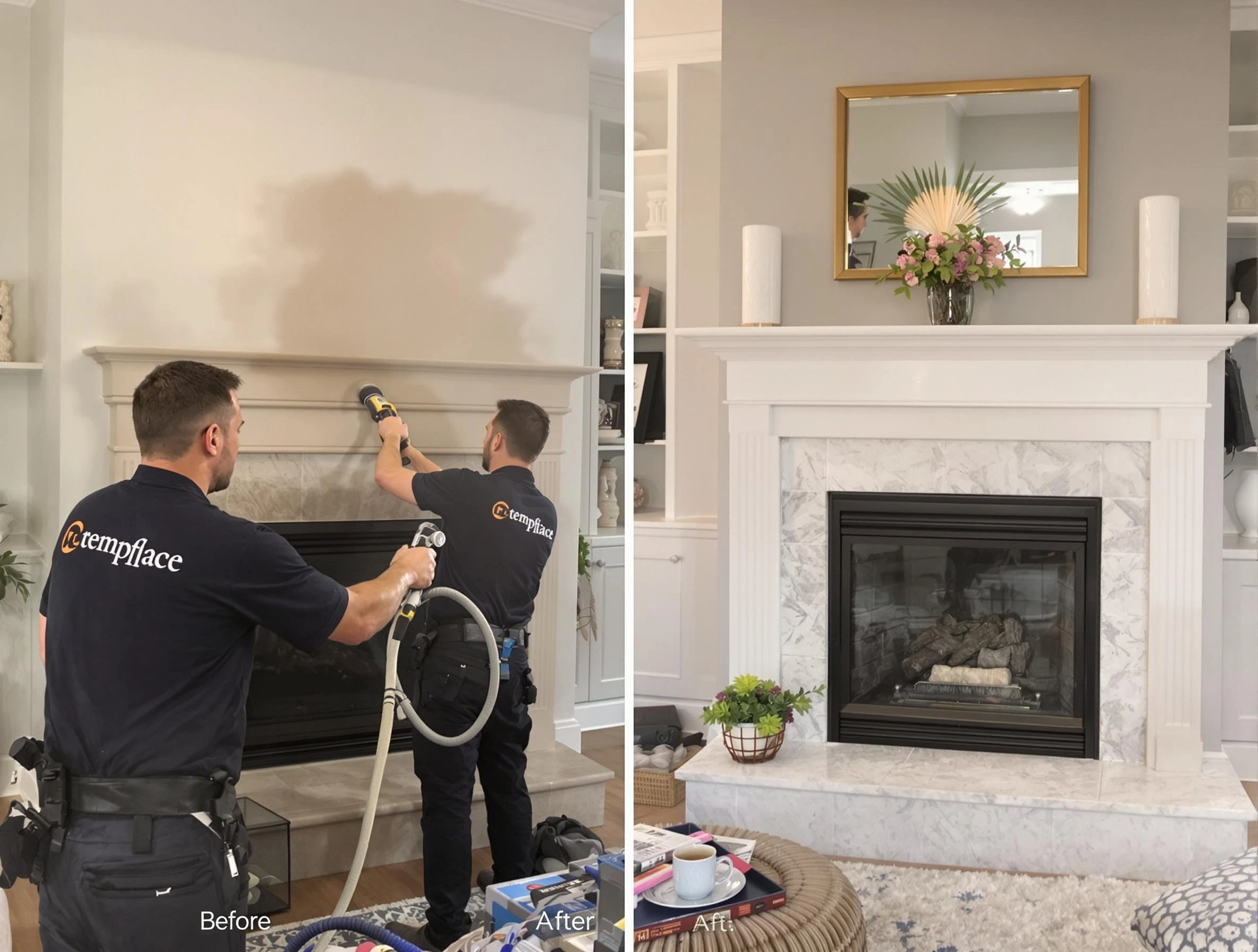 Professional soot removal by Choctaw Chimney Sweep team in Choctaw, OK